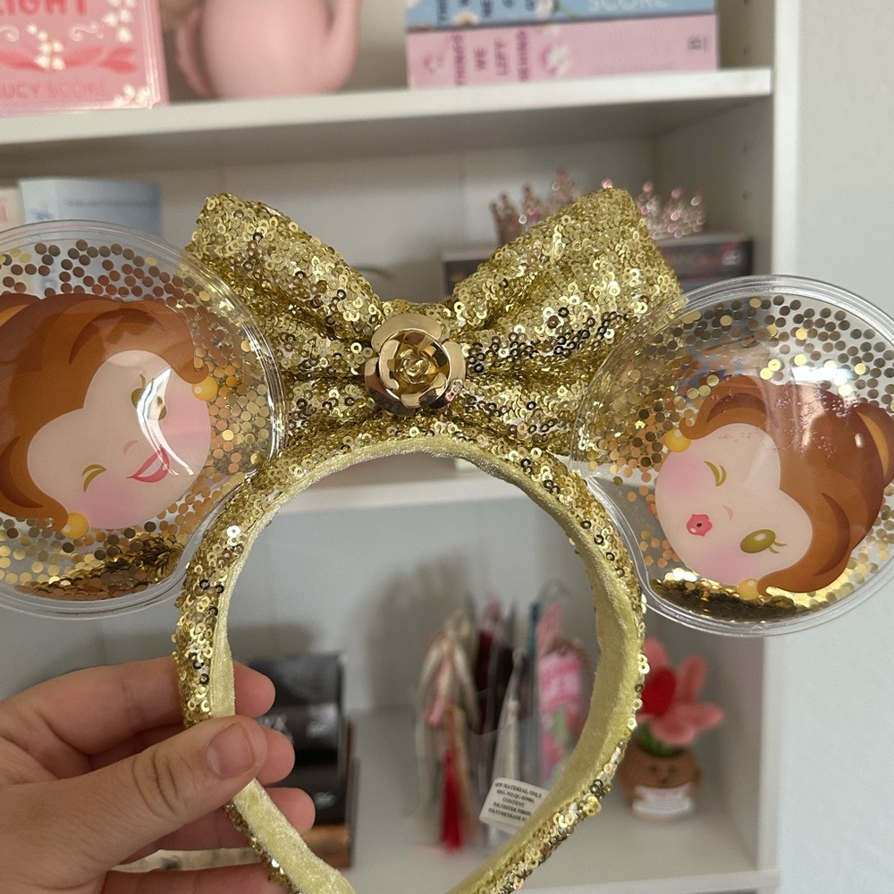 Gold Sequin Character Ear Headband for Kids